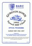 Programme cover of Gurston Down Hill Climb, 25/05/1997