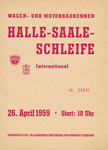 Programme cover of Halle-Saale-Schleife, 26/04/1959