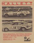 Programme cover of Hallett Motor Racing Circuit, 18/04/1982
