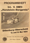 Programme cover of Handstein Hill Climb, 13/05/1984