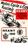 Programme cover of Heany, 10/04/1955