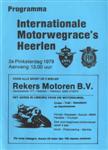 Programme cover of Heerlen, 04/06/1979