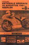 Programme cover of Heerlen, 30/08/1981