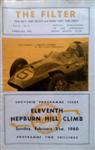 Programme cover of Hepburn Hill Climb, 21/02/1960
