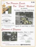 Programme cover of Hershey Hill Climb, 01/05/2005