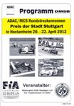Programme cover of Hockenheimring, 22/04/2012
