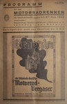 Programme cover of Hockenheimring, 27/08/1933
