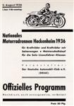 Programme cover of Hockenheimring, 02/08/1936