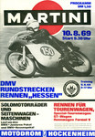 Programme cover of Hockenheimring, 10/08/1969