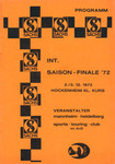 Programme cover of Hockenheimring, 03/12/1972