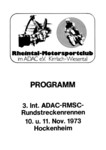 Programme cover of Hockenheimring, 11/11/1973
