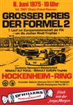 Programme cover of Hockenheimring, 08/06/1975