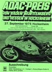 Programme cover of Hockenheimring, 27/09/1975