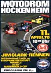 Programme cover of Hockenheimring, 11/04/1976