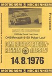 Programme cover of Hockenheimring, 14/08/1976