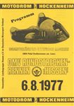Programme cover of Hockenheimring, 06/08/1977