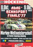 Programme cover of Hockenheimring, 09/10/1977