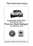 Programme cover of Hockenheimring, 25/02/1978