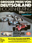 Programme cover of Hockenheimring, 29/07/1979