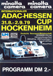 Programme cover of Hockenheimring, 02/09/1979