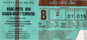 Ticket for Hockenheimring, 23/09/1979