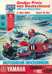 Programme cover of Hockenheimring, 03/05/1981