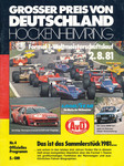 Programme cover of Hockenheimring, 02/08/1981