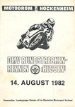 Programme cover of Hockenheimring, 14/08/1982