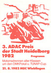 Programme cover of Hockenheimring, 21/08/1982