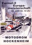 Programme cover of Hockenheimring, 20/06/1982