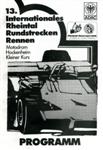 Programme cover of Hockenheimring, 11/11/1983
