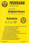 Programme cover of Hockenheimring, 09/07/1989