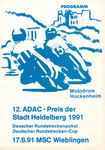 Programme cover of Hockenheimring, 17/08/1991