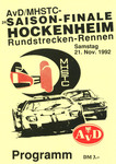 Programme cover of Hockenheimring, 21/11/1992