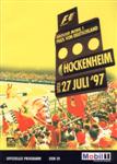 Programme cover of Hockenheimring, 27/07/1997
