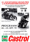 Programme cover of Hockenheimring, 05/09/1999
