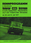 Programme cover of Homburg Hill Climb, 31/07/1977