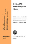 Programme cover of Höxter Hill Climb, 01/09/1974