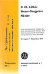 Programme cover of Höxter Hill Climb, 01/09/1974