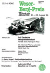 Programme cover of Höxter Hill Climb, 28/08/1988