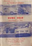 Programme cover of Hume Weir, 29/12/1968