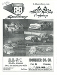 Programme cover of Afton Speedway, 10/09/2010