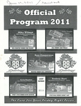 Programme cover of Afton Speedway, 17/06/2011