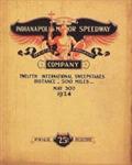 Programme cover of Indianapolis Motor Speedway, 30/05/1924
