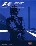 Programme cover of Indianapolis Motor Speedway, 28/09/2003