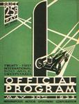 Programme cover of Indianapolis Motor Speedway, 30/05/1933
