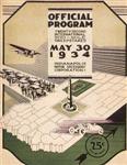 Programme cover of Indianapolis Motor Speedway, 30/05/1934