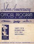 Programme cover of Indianapolis Motor Speedway, 31/05/1937