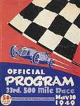 Programme cover of Indianapolis Motor Speedway, 30/05/1949