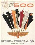 Programme cover of Indianapolis Motor Speedway, 30/05/1957